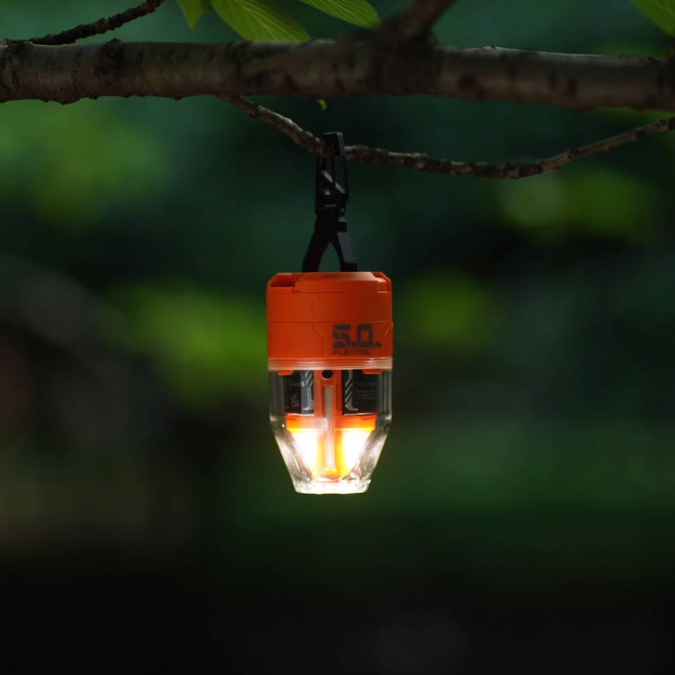 Насос-ліхтар кемпінговий Flextail Max Pump 3, помаранчевий, укр, укр