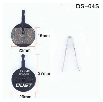 Колодки гальмівні disc Напівметал DUST DS-04S AVID BB5 AM (брендоване пакування)