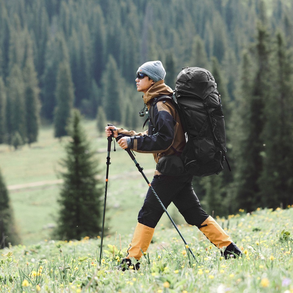 Рюкзак туристический Naturehike Helium CNK2450XB014, 70 л, черный, L