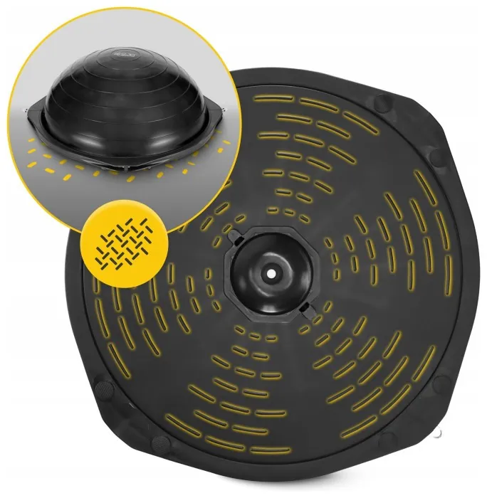 Балансировочная платформа 4FIZJO Bosu Ball 60 см Black (P-5905973402446)