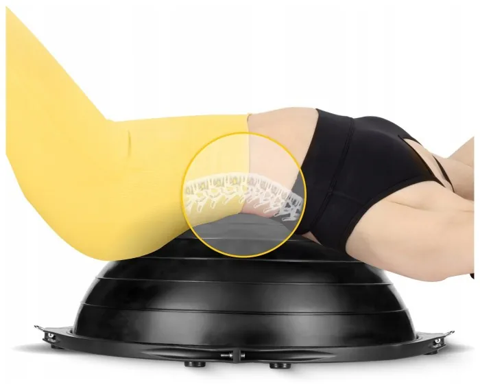 Балансировочная платформа 4FIZJO Bosu Ball 60 см Black (P-5905973402446)