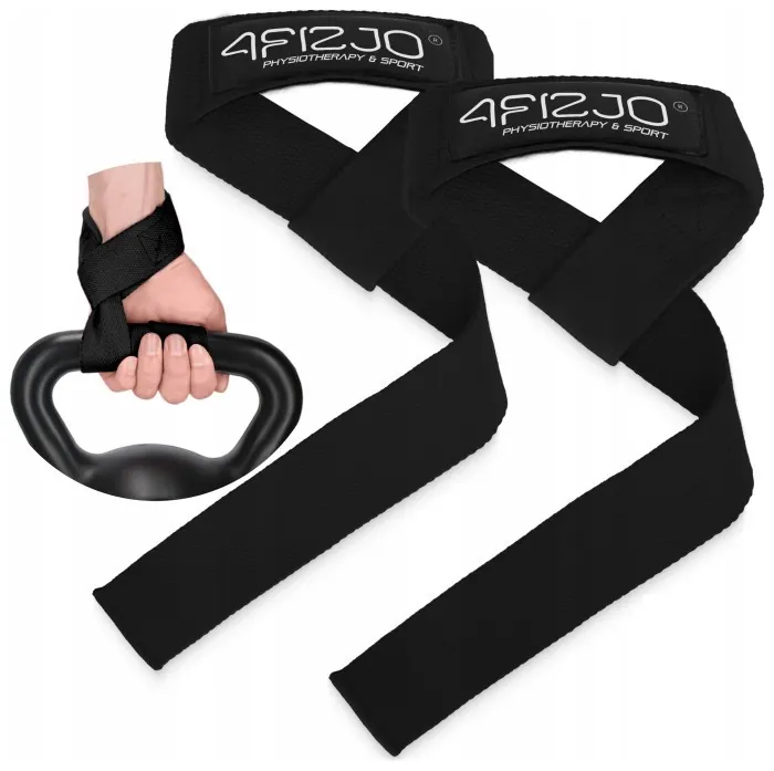 Лямки для станової тяги 4FIZJO Deadlift Straps Black (P-5905973402279)