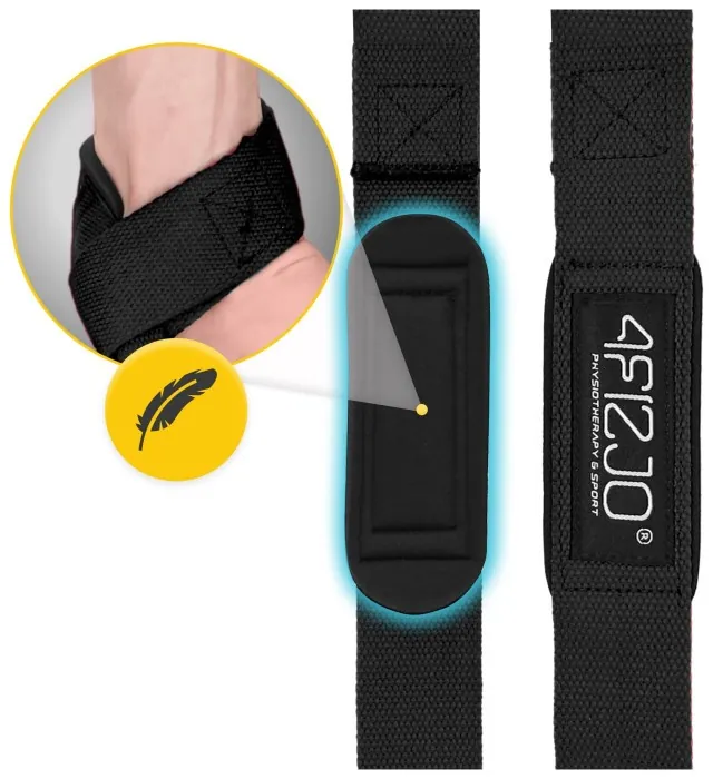 Лямки для станової тяги 4FIZJO Deadlift Straps Black (P-5905973402279)