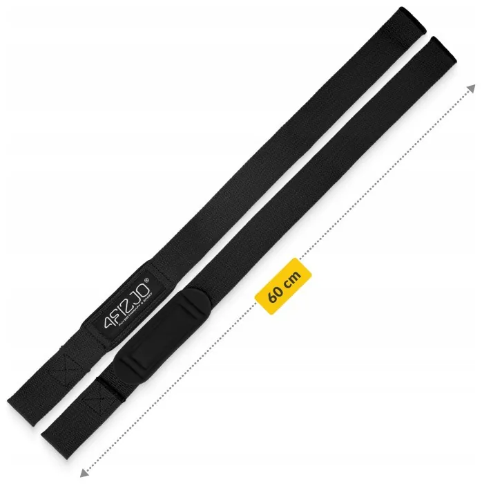 Лямки для станової тяги 4FIZJO Deadlift Straps Black (P-5905973402279)
