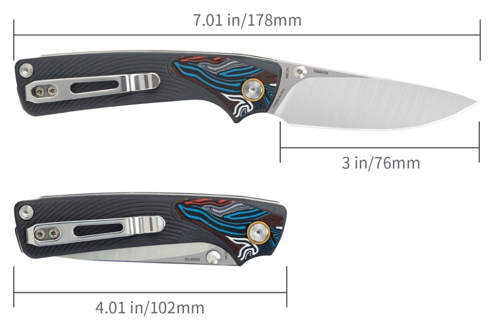 Нож складной SRM Dome 106M-GK, черный