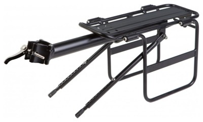 Багажник CT-686 с откидными бортами алюм. креп. на подсид.штырь и верх. перья