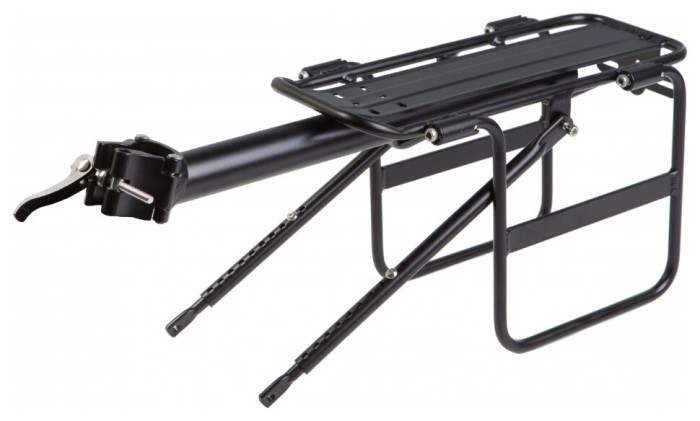 Багажник CT-686 з відкидними бортами алюм. кріп. на підсід.штир і верх. пір'я, укр, укр