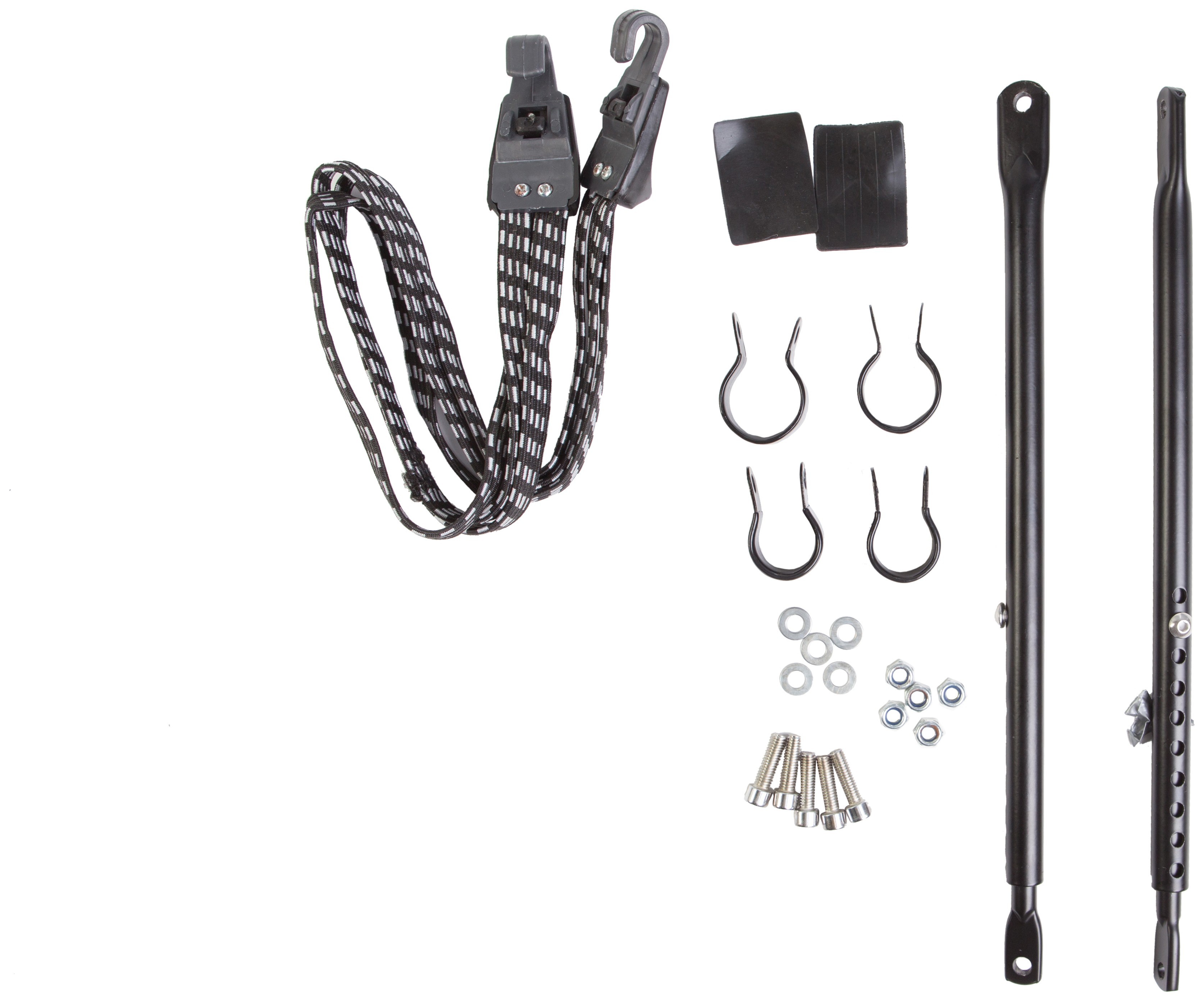 Багажник CT-686 с откидными бортами алюм. креп. на подсид.штырь и верх. перья