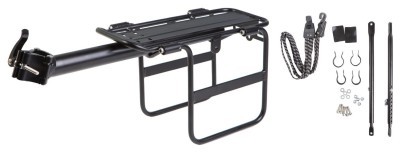 Багажник CT-686 с откидными бортами алюм. креп. на подсид.штырь и верх. перья