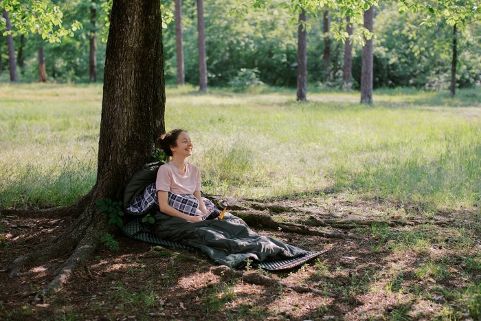 Спальний мішок Totem Ember Plus одеяло з капюшом лівим olive 190/75 UTTS-014