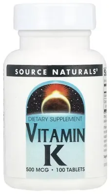 Vitamin K 500 mcg - 100 tabs