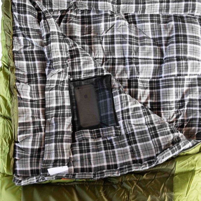 Спальний мішок Tramp Kingwood Regular правий одеяло dark-olive/grey 220/80 UTRS-053R