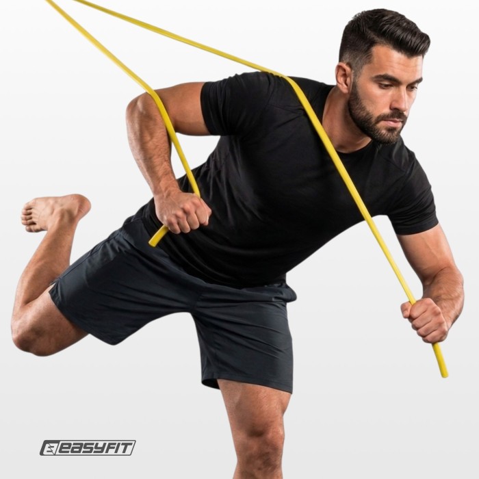 Борцівська резина EasyFit - джгут 10 м жовтий (Medium), укр, укр