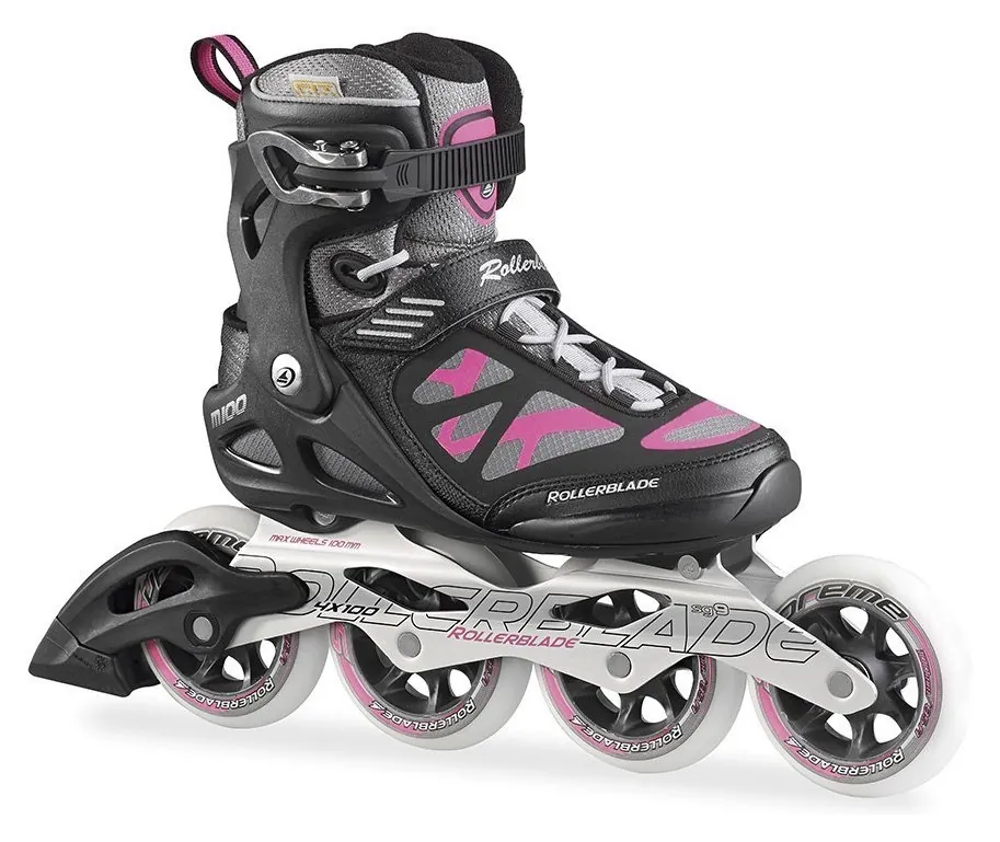 Роликові коньки для дорослих Rollerblade MACROBLADE 100 W 37 (6.5US) 235мм Black/pink (07501100 7Y9) (250мм)