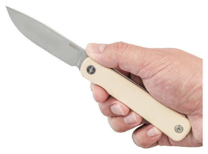 Ніж складаний SRM Palfrey 135L-GT, білий, укр, укр