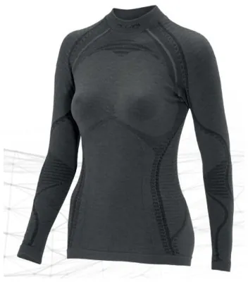 Женская термофутболка с длинным рукавом Accapi Ergowool, XS/S, Iron/Black