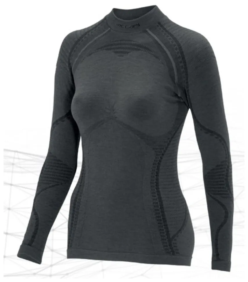 Жіноча термофутболка з довгим рукавом Accapi Ergowool, XS/S, Iron/Black (SHM_ACC WА711.6799-XSS)