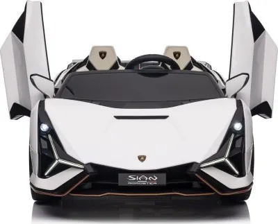 Дитяча акумуляторна машинка Lamborghini SIAN Біла