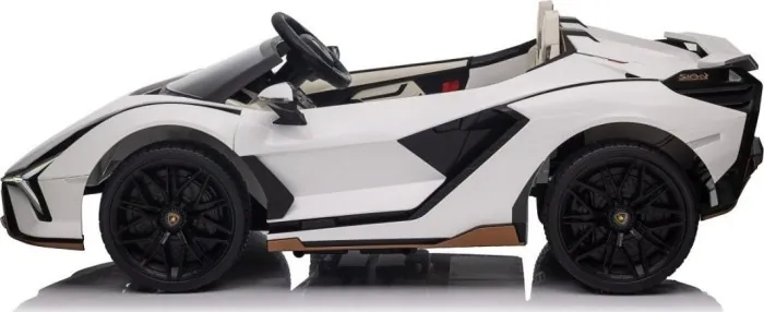 Дитяча акумуляторна машинка Lamborghini SIAN Біла