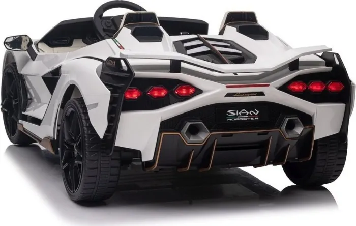 Дитяча акумуляторна машинка Lamborghini SIAN Біла