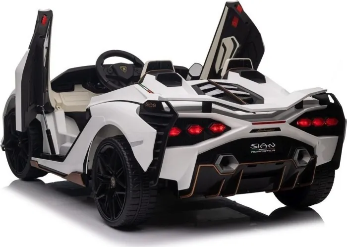 Дитяча акумуляторна машинка Lamborghini SIAN Біла