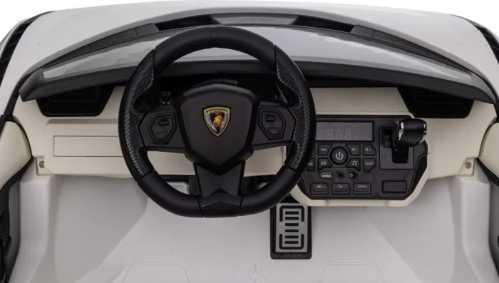Дитяча акумуляторна машинка Lamborghini SIAN Біла