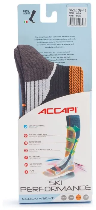 Термоноски Accapi Ski Performance Jr., Black, 31-34