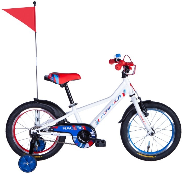 Велосипед ST 16" Formula RACE BH рама-8,5" белый с красным и синим 2025