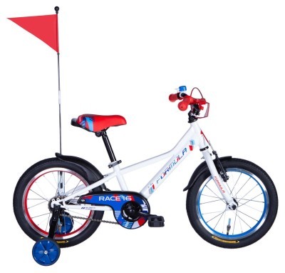 Велосипед ST 16" Formula RACE BH рама-8,5" белый с красным и синим 2025