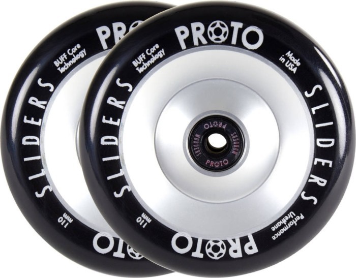 Колеса для трюкового самоката Proto Full Core Slider Pro Scooter Wheels 2-Pack 110mm - Silver