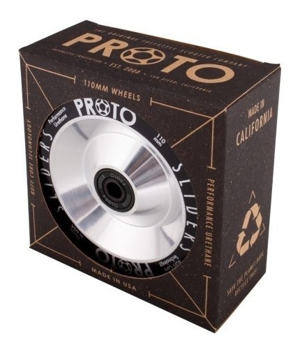 Колеса для трюкового самоката Proto Full Core Slider Pro Scooter Wheels 2-Pack 110mm - Silver