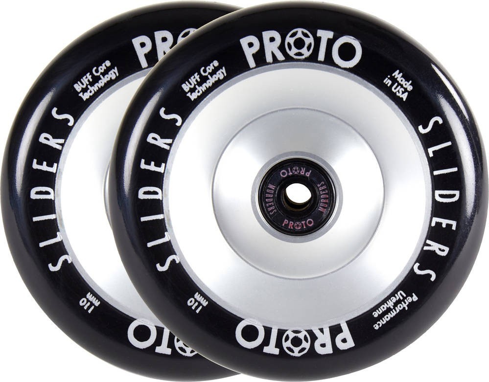Колеса для трюкового самоката Proto Full Core Slider Pro Scooter Wheels 2-Pack 110mm - Silver