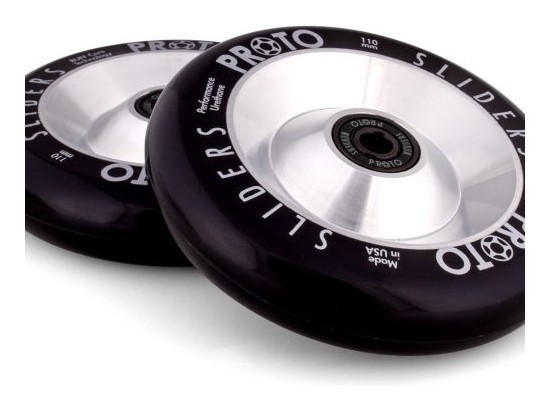 Колеса для трюкового самоката Proto Full Core Slider Pro Scooter Wheels 2-Pack 110mm - Silver