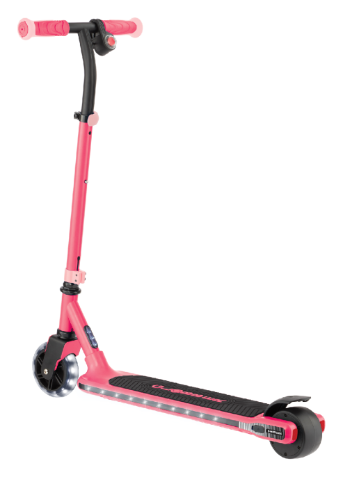 Електросамокат GLOBBER серії E-MOTION 6 рожевий, з підсвіткою, 50кг, 6+, 2 колеса
