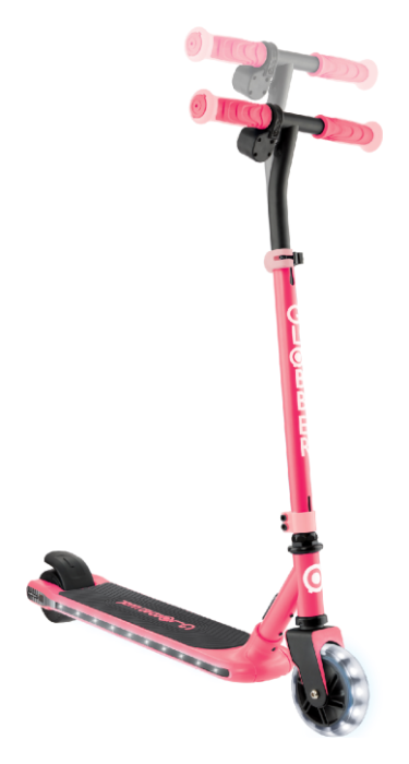 Електросамокат GLOBBER серії E-MOTION 6 рожевий, з підсвіткою, 50кг, 6+, 2 колеса