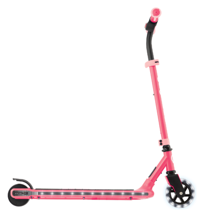 Електросамокат GLOBBER серії E-MOTION 6 рожевий, з підсвіткою, 50кг, 6+, 2 колеса
