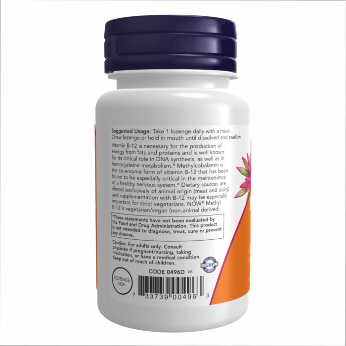 Methyl B-12 5000mcg - 60 lozenges