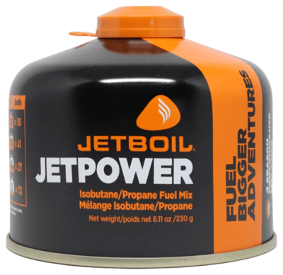 Резьбовый газовый баллон Jetboil Jetpower Fuel Blue, 230 г