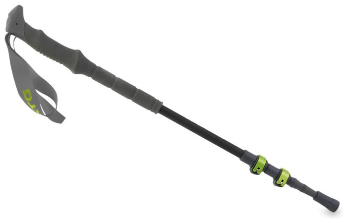 Трекінгові телескопічні палиці Pinguin Carbon FL Foam 2021, Carbon/Green