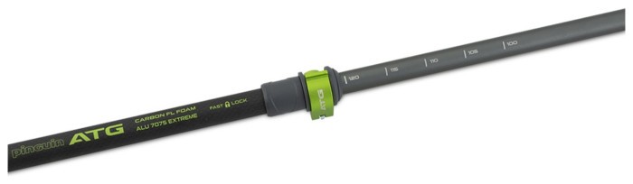Трекінгові телескопічні палиці Pinguin Carbon FL Foam 2021, Carbon/Green