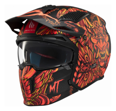 Мотошолом MT STREETFIGHTER SV Hellish B5 Matt Red
