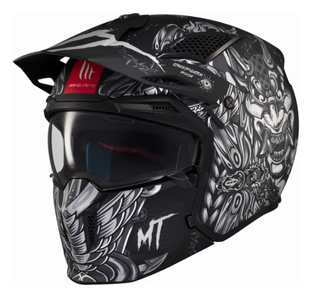 Мотошолом MT STREETFIGHTER SV Hellish B5 Matt Red