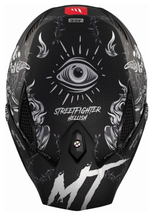 Мотошолом MT STREETFIGHTER SV Hellish B5 Matt Red
