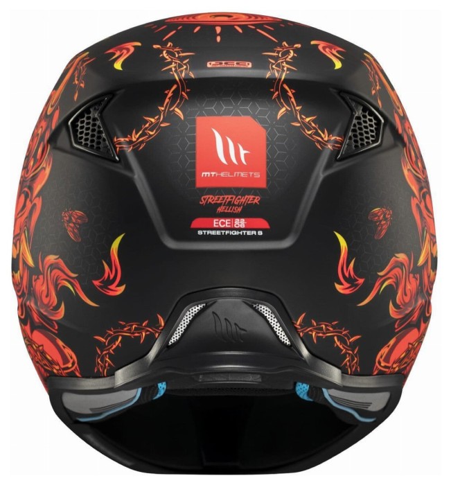 Мотошолом MT STREETFIGHTER SV Hellish B5 Matt Red