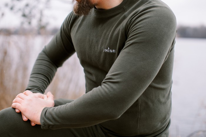 Термобелье мужское Tribe Microfleece (футболка+штаны) T-KA-0015-olive, T-KA-0015-olive-2XL