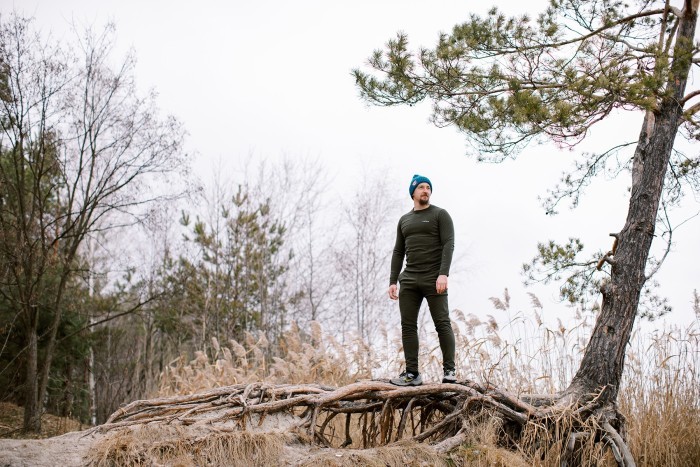 Термобелье мужское Tribe Microfleece (футболка+штаны) T-KA-0015-olive, T-KA-0015-olive-2XL