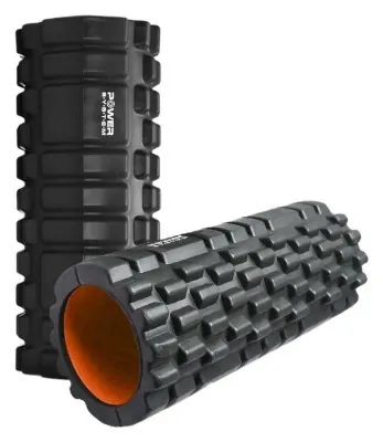 Масажні ролики Power System PS-4050 Fitness Foam Roller Black/Orange (33x15см.)