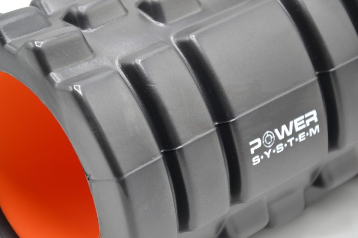 Масажні ролики Power System PS-4050 Fitness Foam Roller Black/Orange (33x15см.)
