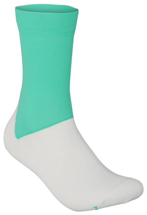 Шкарпетки велосипедні POC Essential Road Sock, Fluorite Green/Hydrogen White, S