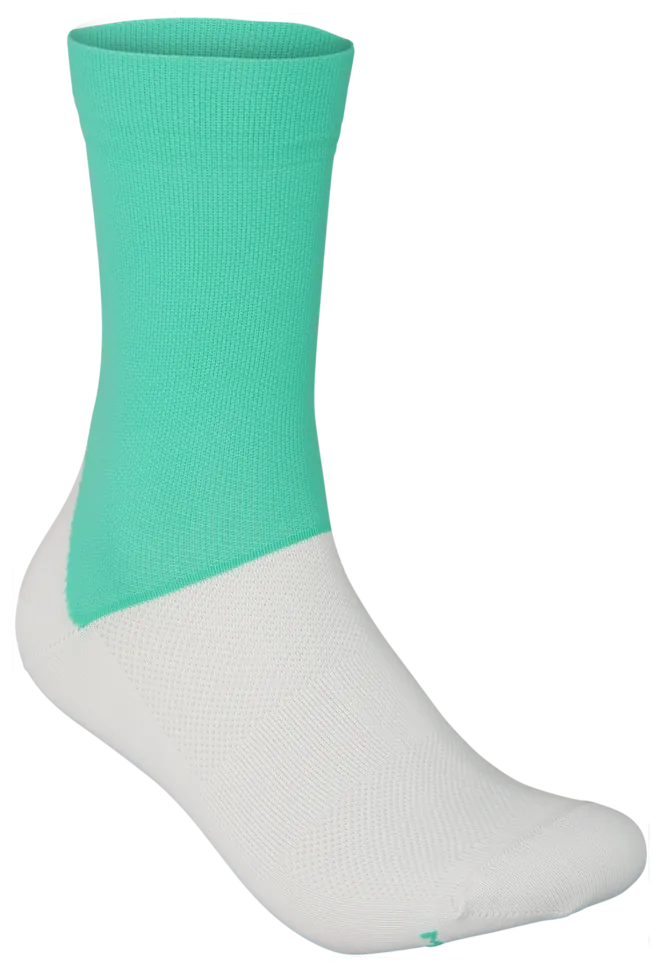 Шкарпетки велосипедні POC Essential Road Sock, Fluorite Green/Hydrogen White, S (SHM_PC 651108352SML1)
